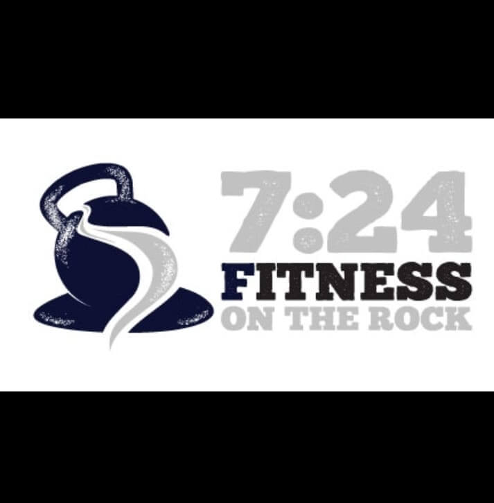 7:24 Fitness On The Rock logo